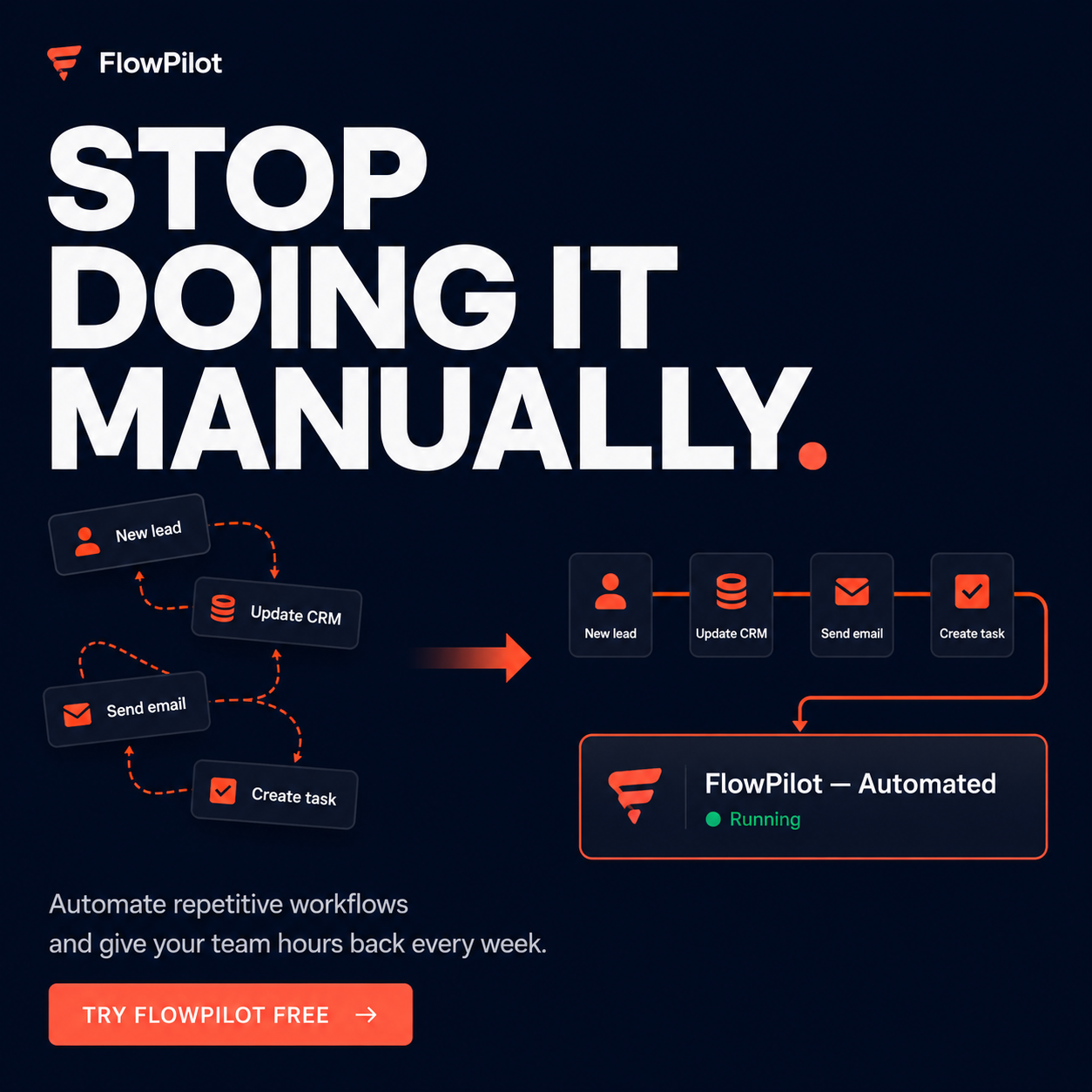 Bold Minimalist SaaS Conversion Ad
